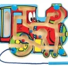 Hape - Choo Choo rastreia o quebra-cabeça do labirinto magnético de madeira infantil