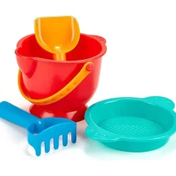 Hape - Conjunto básico de brinquedos de areia para praia