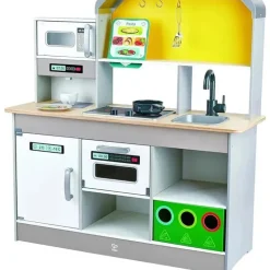 Hape - Conjunto de cozinha infantil de luxo com fritadeira