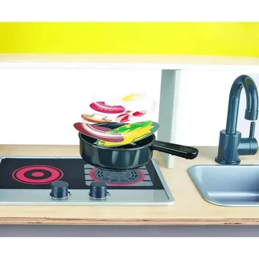 Hape - Conjunto de cozinha infantil de luxo com fritadeira