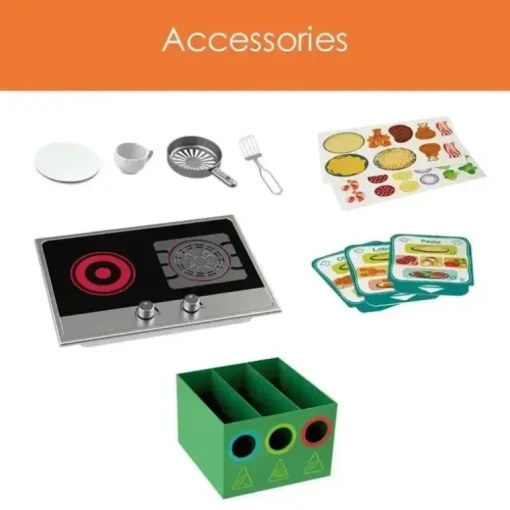 Hape - Conjunto de cozinha infantil de luxo com fritadeira