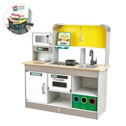 Hape - Conjunto de cozinha infantil de luxo com fritadeira