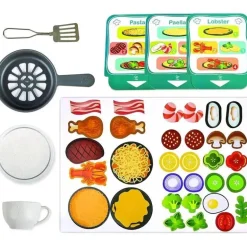 Hape - Conjunto de cozinha infantil de luxo com fritadeira