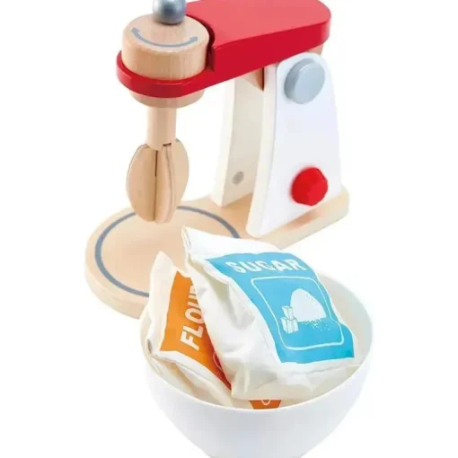 Hape - conjunto de jogo de cozinha misturador poderoso de madeira