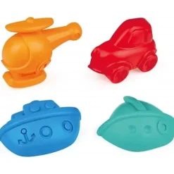 Hape - Conjunto de moldes modeladores de areia para viagens de brinquedos de praia