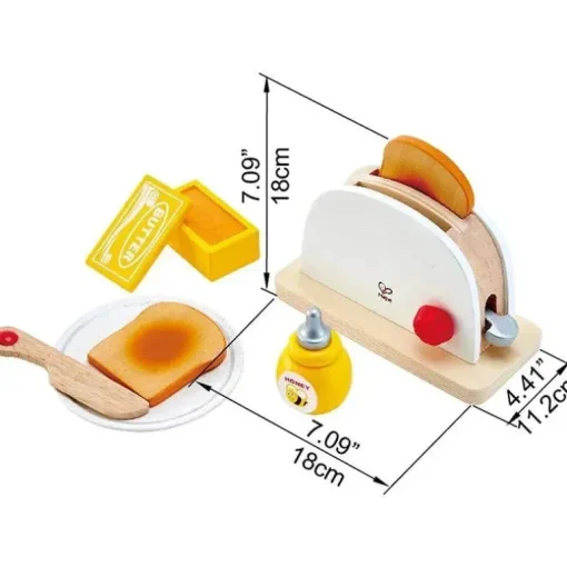 Hape - Conjunto de Torradeira Retrátil