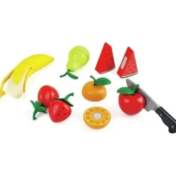 Hape - Corte Saudável de Madeira para Frutas Brincar com Faca Brincar