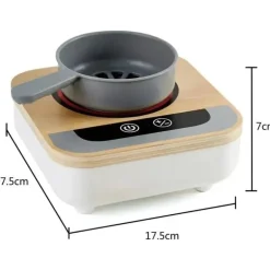 Hape - fritadeira divertida, fogão de mesa de madeira com ventilador