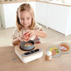 Hape - fritadeira divertida, fogão de mesa de madeira com ventilador