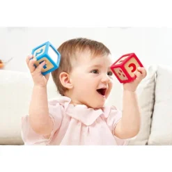 Hape - Grip-N-Stack Silicone & Wood Blocks