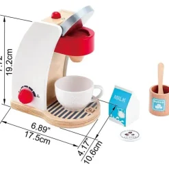 Hape - My Coffee Machine Conjunto de cozinha de madeira