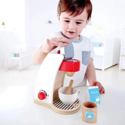 Hape - My Coffee Machine Conjunto de cozinha de madeira