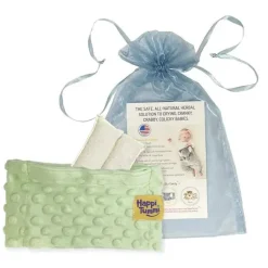 Happi Tummi - Envoltório de aromaterapia para alívio de cólicas e gases verdes para bebês