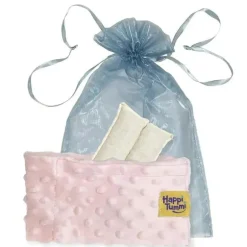 Happi Tummi - Envoltório de aromaterapia rosa para alívio de cólicas e gases para bebês