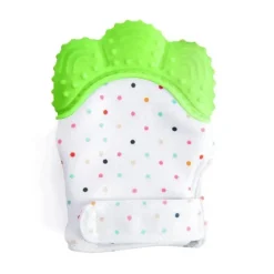 Happy Kids mordedor de silicone verde luva