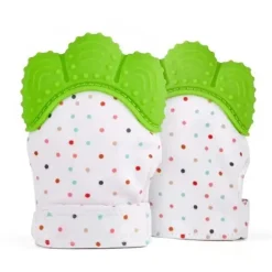 Happy Kids mordedor de silicone verde luva