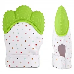 Happy Kids mordedor de silicone verde luva