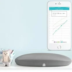 Hatch Baby - Almofada e balança de mudança de crescimento inteligente, cinza