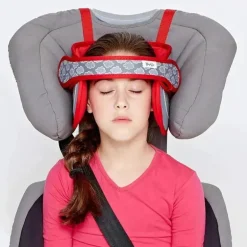 Headovations (Nap Up) - Apoio de cabeça infantil para cadeirinhas de carro, vermelho