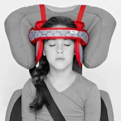 Headovations (Nap Up) - Apoio de cabeça infantil para cadeirinhas de carro, vermelho