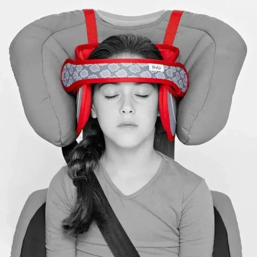 Headovations (Nap Up) - Apoio de cabeça infantil para cadeirinhas de carro, vermelho