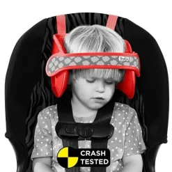 Headovations (Nap Up) - Apoio de cabeça infantil para cadeirinhas de carro, vermelho