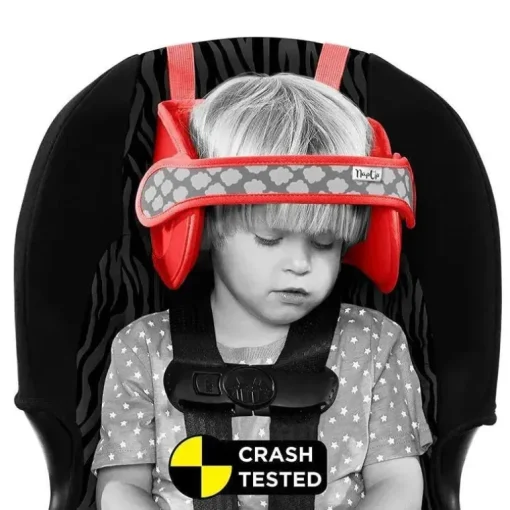 Headovations (Nap Up) - Apoio de cabeça infantil para cadeirinhas de carro, vermelho