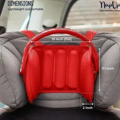 Headovations (Nap Up) - Apoio de cabeça infantil para cadeirinhas de carro, vermelho