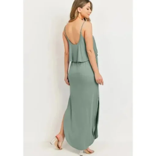Hello Miz - Vestido Maxi de Enfermagem para Maternidade Solid, Sage