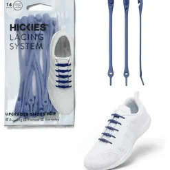 Hickies – Cadarços sem gravata para adultos Premium, unissex, tamanho único, alças azuis