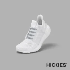 Hickies – Cadarços sem gravata para adultos Premium, unissex, tamanho único, tiras cinza