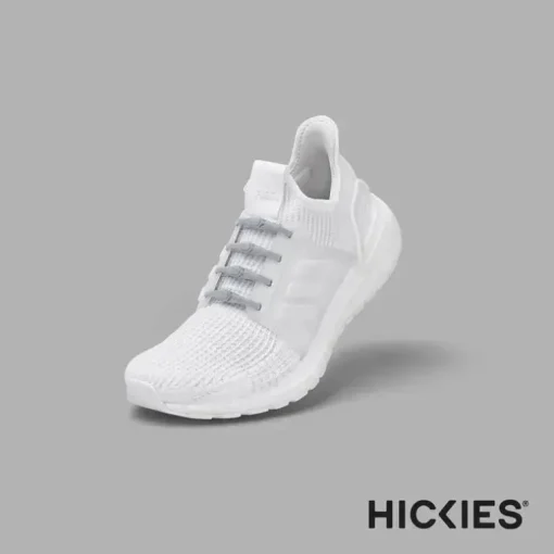 Hickies – Cadarços sem gravata para adultos Premium, unissex, tamanho único, tiras cinza