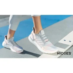 Hickies – Cadarços sem gravata para adultos Premium, unissex, tamanho único, tiras cinza