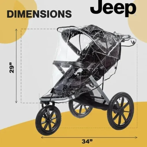 HIS Juveniles - Proteção contra intempéries para carrinho de corrida Jeep, tamanho universal