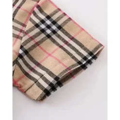Honeydew - Camisa xadrez marrom bebê com botões para menino