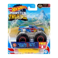 Hot Wheels - Carro fundido em molde de Monster Trucks, Race Ace