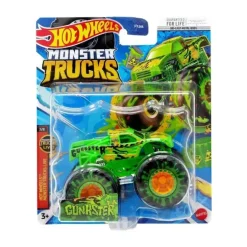 Hot Wheels - Carro fundido em molde de Monster Trucks, Gunkster