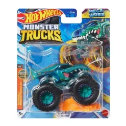 Hot Wheels - Carro fundido em molde de Monster Trucks, Mega-Wrex