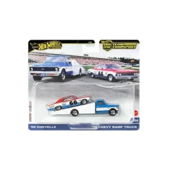 Hot Wheels - Transporte em Equipe 1:64 Chevelle + Caminhão Rampa