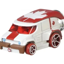 Hot Wheels Disney Pixar Toy Story Duke Caboom Carro Personagem, Branco/Vermelho