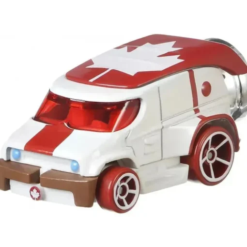 Hot Wheels Disney Pixar Toy Story Duke Caboom Carro Personagem, Branco/Vermelho