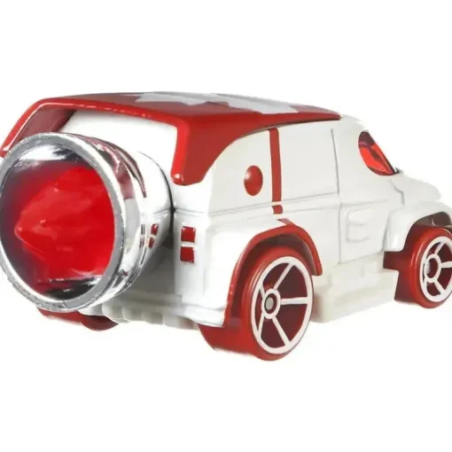 Hot Wheels Disney Pixar Toy Story Duke Caboom Carro Personagem, Branco/Vermelho