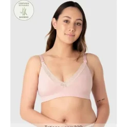 Hotmilk - Sutiã multifit de bambu sem costura de cor sazonal Caress, rosa lótus