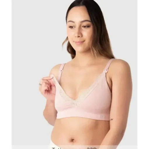 Hotmilk - Sutiã multifit de bambu sem costura de cor sazonal Caress, rosa lótus
