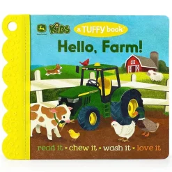 House Of Marbles - Hello Farm! John Deere Tuffy Book