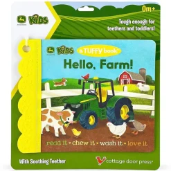 House Of Marbles - Hello Farm! John Deere Tuffy Book