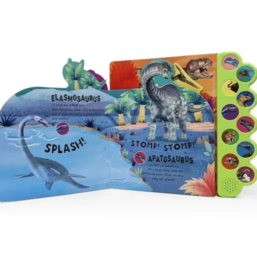 House Of Marbles - Livro de Som Crash!, Stomp!, Roar! dinossauro