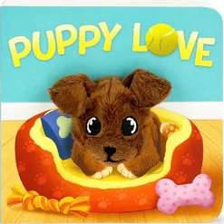 House Of Marbles - Puppy Love Finger Puppet Book
