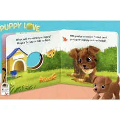 House Of Marbles - Puppy Love Finger Puppet Book