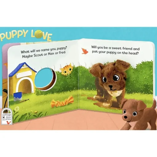 House Of Marbles - Puppy Love Finger Puppet Book